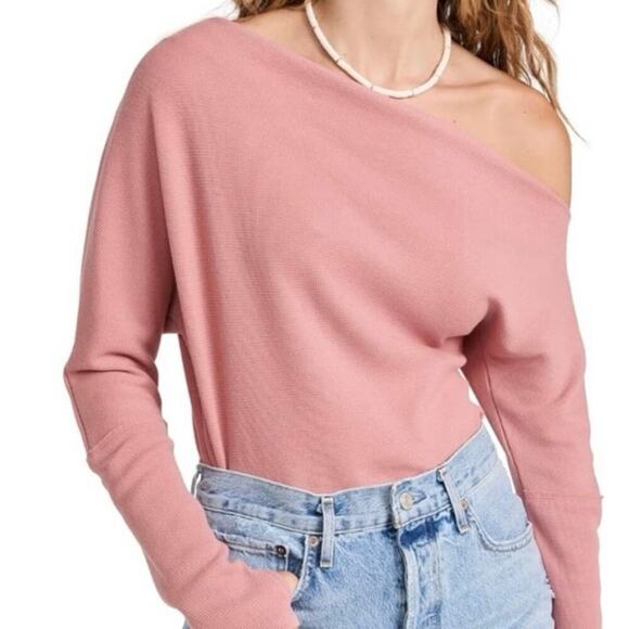 NWT Free People We The Free Fuji Thermal Top in Rose Sz XS - Picture 5 of 11